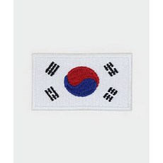 퀼트스타 태극기 접착식 와펜, 1개