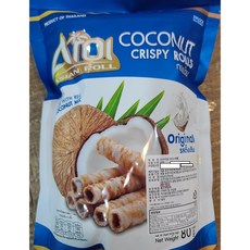 아로이 코코넛 크리스피 롤 오리지널 코코넛밀크 50% 함유, 80g, 1개
