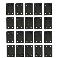 아이베란다 사각 평철 보강철물 연결 블랙코팅 브라켓, 20개