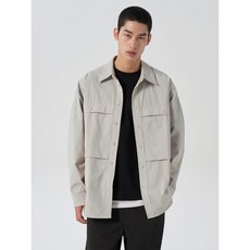 에잇세컨즈 8SECONDS 나일론 유틸리티 오버핏 셔켓 베이지 (424364EY3A) 424364EY3A 186185