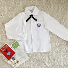 대만교복 대만여행 하프슬리브 크로스핀 곤커트 S, 긴팔 셔츠 크로스 칼라 포함, L, 1개입