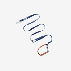 Petllow 펫 다용도 핸즈프리 리드줄 가슴줄, 네이비, 1개