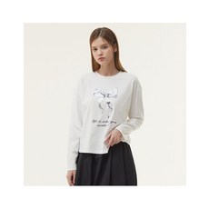 [백화점 정품] 플라스틱아일랜드 여성티셔츠 [본사직영] 리본 프린트 티셔츠 PQ3CL981