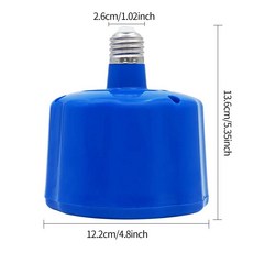 발열전구 온열 열등 220-240V 반려동물 난방 램프 공기 히터 동물 빛 치킨 온도 파충류 상자, blue