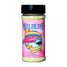 Wildlife Seasonings 알래스카 연어 – 해산물 고기 및 야채를 위한 프리미엄 드라이 럽 및 그릴 시즈닝 - 완벽한 스테이크 마리네이드 및 스터핑 시즈닝, 1