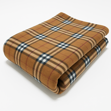 공장직영 국내생산 아라필 브라운체크 담요 대형 150x200