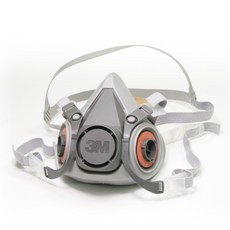 3M 防毒面罩 6200, 灰色, 1個