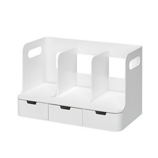 시스맥스 올리오 책꽂이 3단, white(화이트)