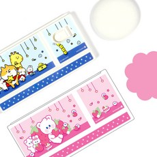 세모소 손가락고정빠레트 조카선물파레트 수채화받침판 물감관리플레이트 플라스틱 254x129, 핑크 (710844)