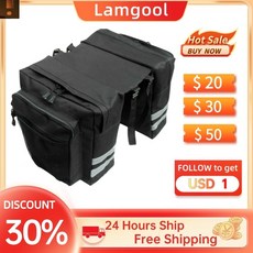 핸들백 짐가방 사이클링 양면 후면 랙 자전거 2 인 1 카모 트렁크 가방 산악 도로 뒷좌석 패니어 팩 수하물 캐리어, 1.red Bike Bag