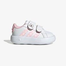 에스키즈 - 아디다스키즈그랜드 코트 미니 토들러 (화이트핑크) 유아 운동화 NC유성점