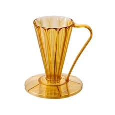 오브유 팡쿠 플라워 커피 1cup 핸드드립 딥27 드리퍼, 1개, C. V27 골드