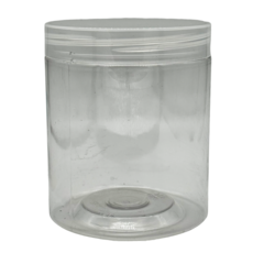 530ml 透明塑蓋 塑膠罐 - 食品級儲物罐 乾貨收納好幫手, 1個