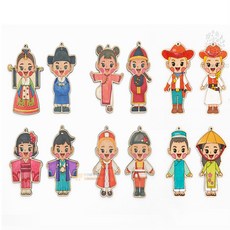 추천마켓1000 우드인형 다문화 일본 1개 역할놀이