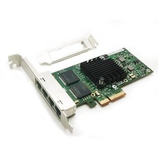 1GbE 이더넷 카드 I340T4 쿼드 RJ45 구리 포트 PCIE X4 서버 네트워크 어댑터NIC E1G44HTBLK 인텔 82580 칩셋 호환 저전고 브래킷, I340-4*RJ45 Port, I340-4*RJ45 포트