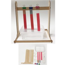 2개세트 크로마토그래피 관찰 나무스탠드 실험키트 도구 원리 학교