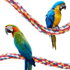 앵무새 로프 횃대 와이어 자바라 새집 놀이터 횃대 105cm, 1개