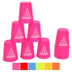 오레인 NEW 스포츠스택 스피드컵 컵쌓기 12개입 8컬러, 핑크, 12개
