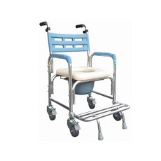 耀宏 鋁合金便盆椅 YH125-2 洗澡兩用椅 附輪, 1個