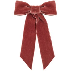 제니퍼베어 벨벳 와이드 보우 헤어핀