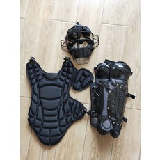 야구 소프트볼 청소년 보호 헬멧 가슴 무릎 다리 얼굴 포수 타격 안전 보호장비 통기성 좋은 착용감 편안한 운동용품 전문적인 디자인, 1개, 야구 커버 블랙 일반 사이즈