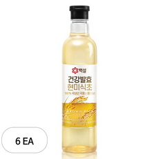 백설 건강발효 현미식초, 6개, 800ml