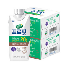 셀렉스 프로핏 웨이프로틴 드링크 초콜릿 24팩, 330ml, 24세트