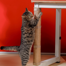 桌腳劍麻貓抓墊 桌腿防抓墊 耐磨耐抓保護桌椅傢俱 貓抓板 貓咪磨爪玩具 耐用貓咪用品 劍麻墊 貓磨爪神器, 1個, 劍麻