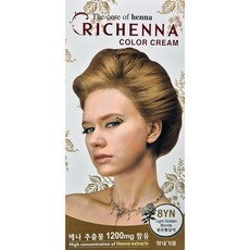 리체나 칼라크림 리체나칼라크림 헤어컬러 5개, 8YN(밝은황갈색)