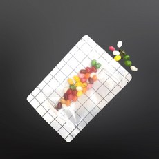 라인 화이트 투명창 지퍼스탠드 15X22cm 밑8cm 100매 shn*89348LI, 1개