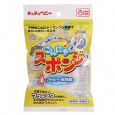 (쭈쭈베이비)천연 곤약 스폰지 쭈쭈베이비 쮸쮸베이비 곤약스폰지 스폰지 목욕용품 유아용품 출산 출산용품, 1, 1