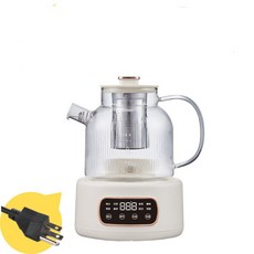 養生壺 玻璃恆溫煮茶器 110V/220V電熱水壺, 220V歐規（帶濾網）,1.2L
