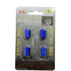 에스미코 타이어 밸브캡 에어캡 구찌캡 4P, 블루, 1세트