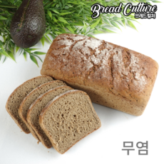 브레드컬쳐 무염 호밀빵 100% ( 식빵모양), 1개, 716g