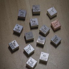 【開發票/統編】化學元素週期表 元素立方體 磨光10mm立方體, 1個, 磨光10mm立方體[兩個以上送盒],鈮立方