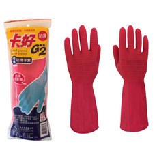 卡好 特殊防滑手套 廚房清潔手套, 紅色,9號, 1個