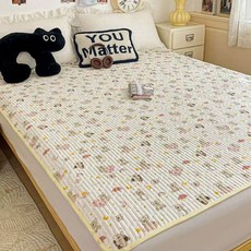 妃雪森 兒童/成人/老人防水防漏隔尿墊，可機洗床墊護理墊, 1個, 蛋小貓【升級加厚隔尿不滲透】,50*70cm-【小號】