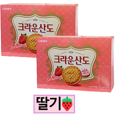 크라운산도 딸기 크림치즈, 323g, 2개
