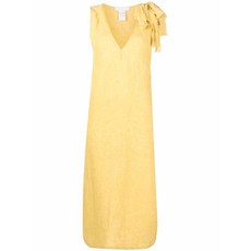 파비아나필리피 V넥 롱라인 리넨 탑