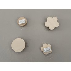 하이오즈 원형 자작나무 원목 꼭꼬핀, 꽃미디움, 1개, 꽃미디움