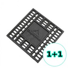 무지스 1+1 나들이 캠핑문 주철 대형 화로대 불멍 야외 숯받침대, 2개