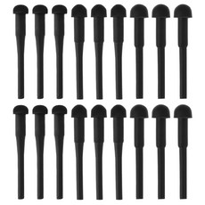 90Pcs 헤어 가위 고무 소음기 이발기 스토퍼 블랙 머플러 스틱 3가지 혼합 사이즈4mm 3mm 2mm