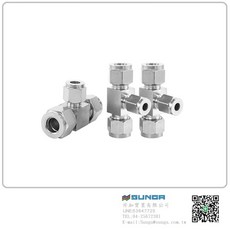 升加自控 316/304不鏽鋼卡套接頭 双片砌入 T型三通接頭 SWAGELOK樣式 SLE系列, 1個, SLE3/4 (3/4" OD), SLE3/4 (3/4" OD)