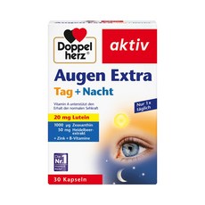 도펠헤르츠 액티브 아우겐 엑스트라 태그 + 나트 루테인 20mg 캡슐, 2개, 30정
