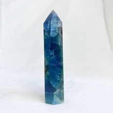 ₍мσσи_нασ ᙏ̤̫͚ ₎螢石柱 紅34 海洋共生 星空感 帶大片彩虹光 綠螢石 藍螢石, 1個