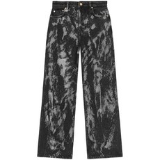 가니 회화 프린트 팔라초 팬츠