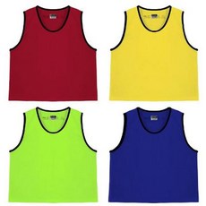 스타 유소년 축구 팀조끼 1개 스몰 메쉬 스포츠 조끼, 형광그린