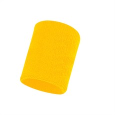 運動護手腕吸汗毛巾羽毛球健身護腕跑步籃球擦汗巾護具防滑速幹, 1個, 黃色:如圖所示