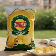 Lays 洋芋片 生啤酒口味, 1個, 樂事 生啤酒口味洋芋片 580公克, 580g