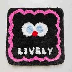 해피유통 유아 아동용 귀여운 캐릭터 원형 방석 소프트 플러시 체크 무늬 좌석 쿠션 사계절 사용 가능, 40*40센티미터., 32